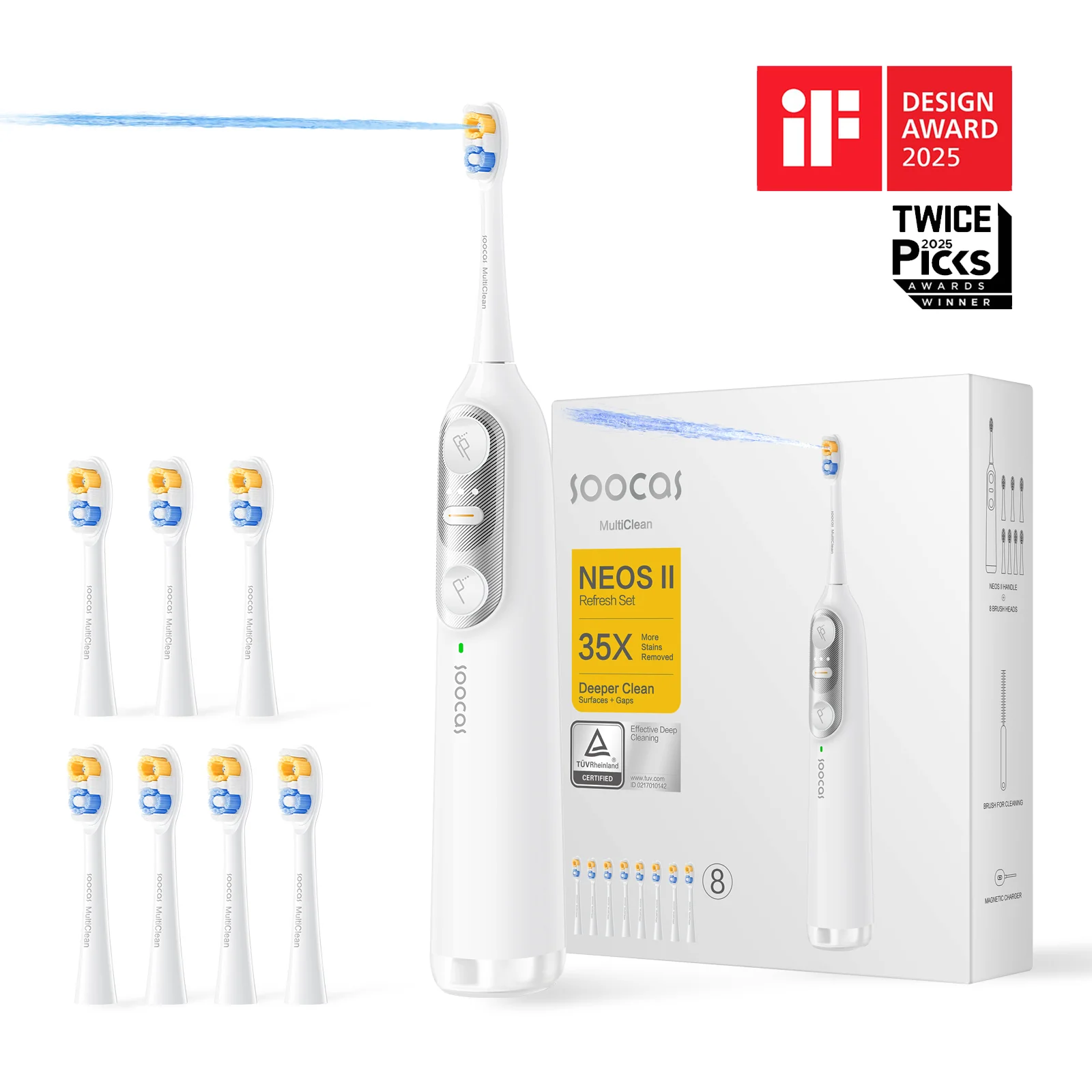 Soocas NEOS II 2-in-1 electric toothbrush with water flosser - Image 46